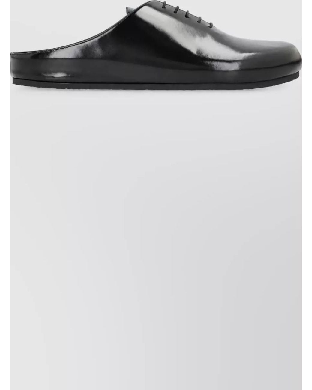 Jacquemus Black Leather Mules for men