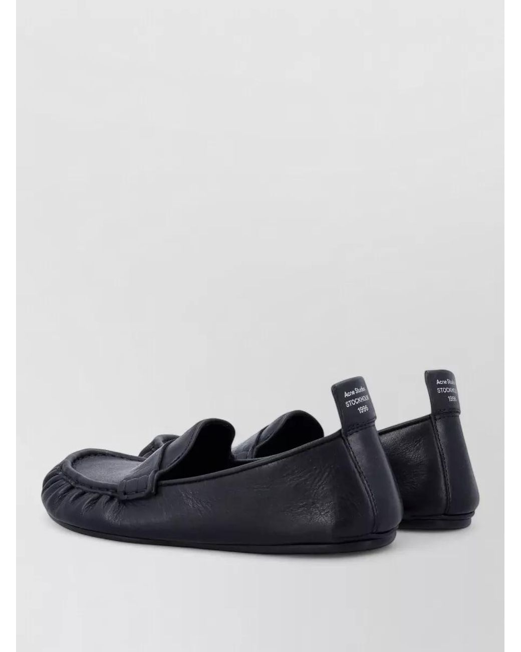 Acne Blue Leather Loafers