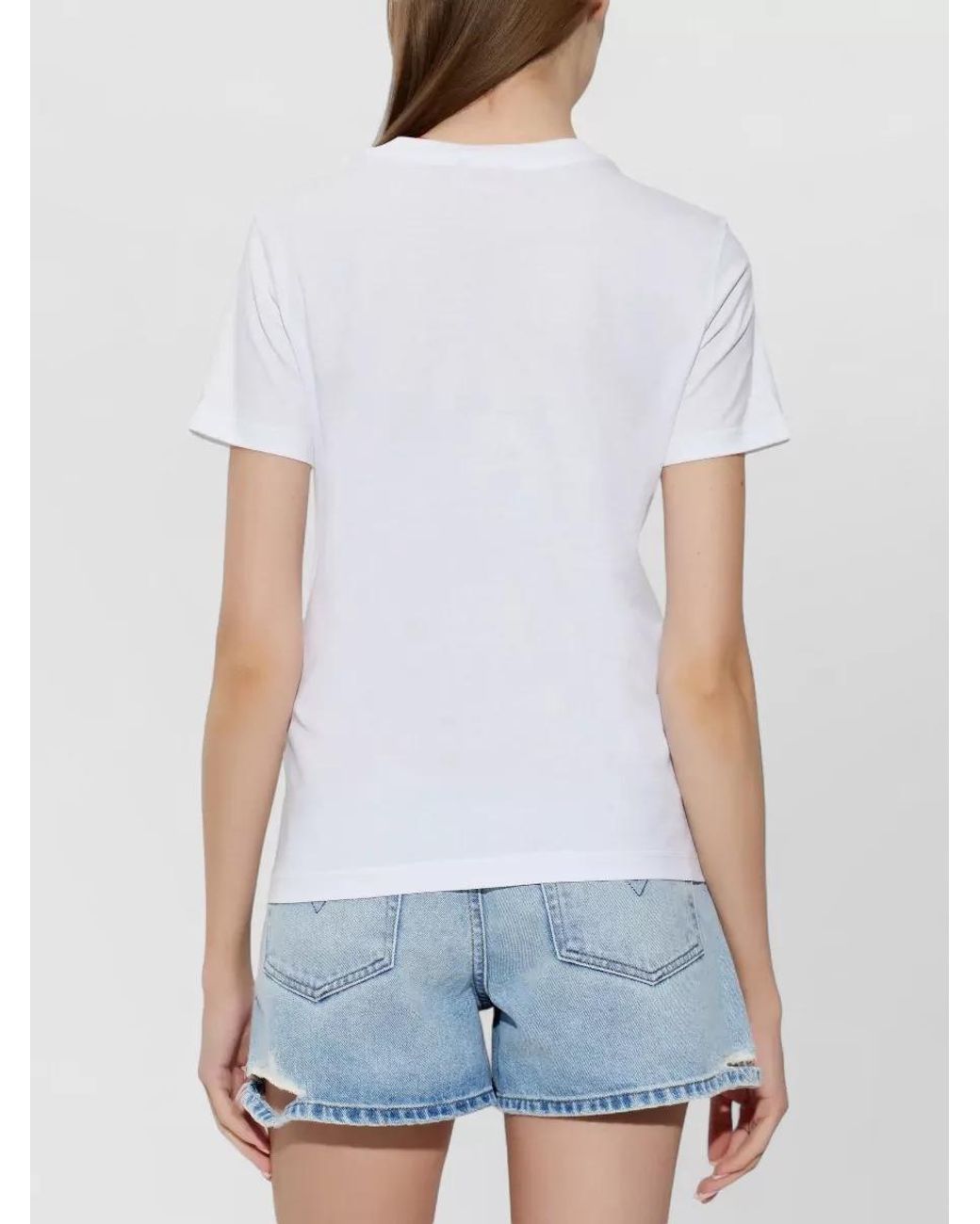 DIESEL White Cotton T-Shirt