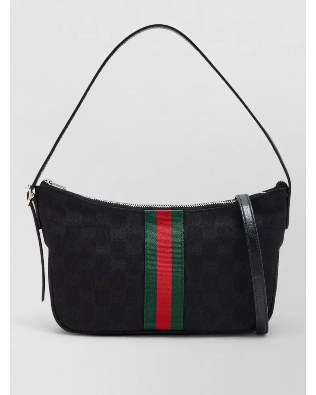 Gucci Black Logo-Print Shoulder Bag for men