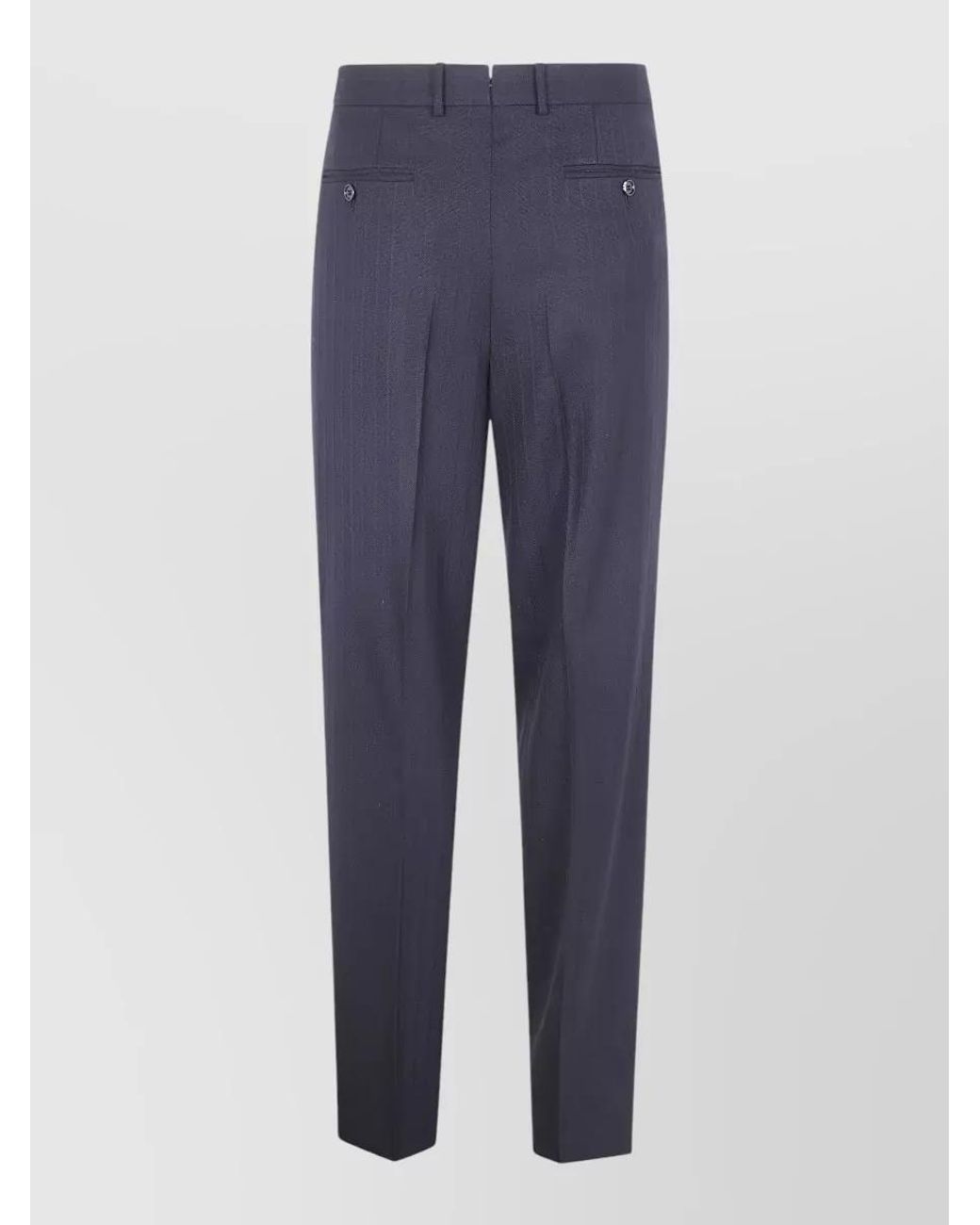Tom Ford Blue Pleated Tailored Trousers for men