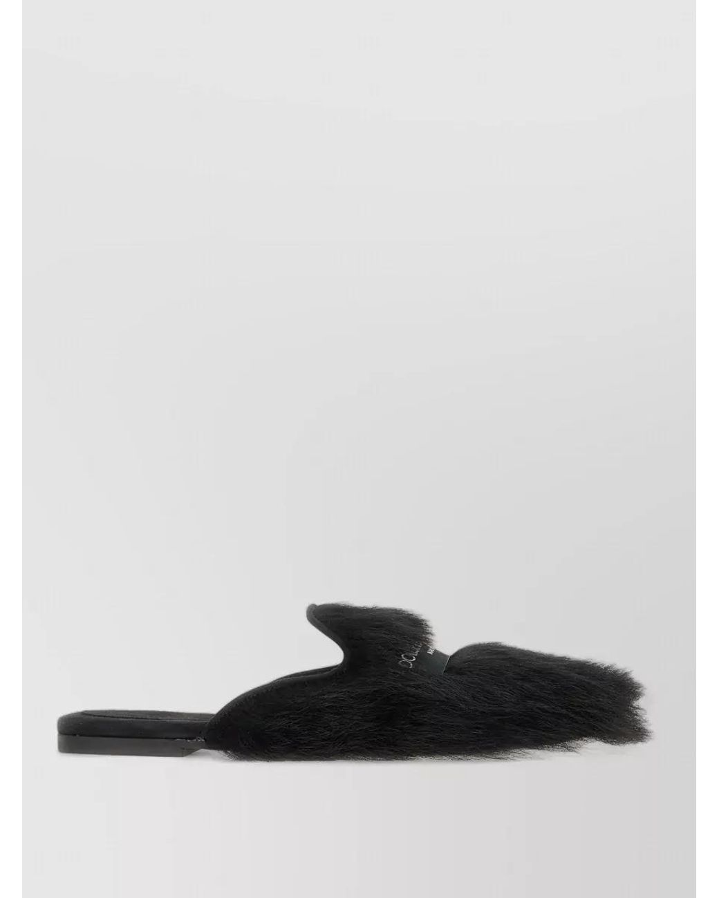 Dolce & Gabbana White Fur Slippers