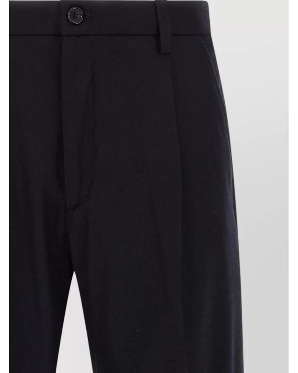 Department 5 Blue Wool Cashmere Straight-Leg Tailored Trousers for men