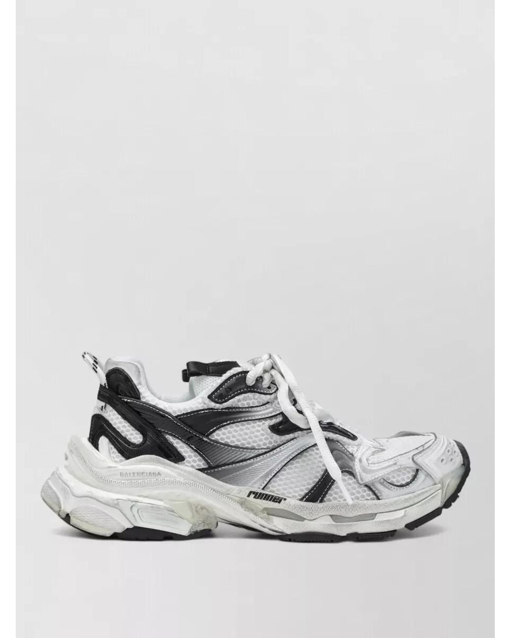 Balenciaga White Runner 2 Gradient Sneakers for men