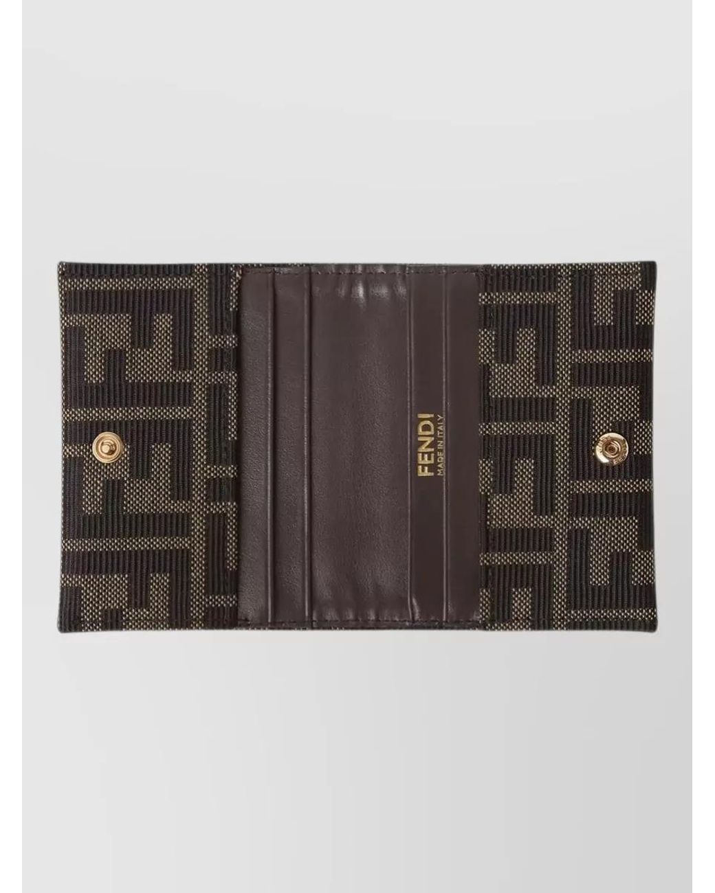 Fendi Black Jacquard Card Holder