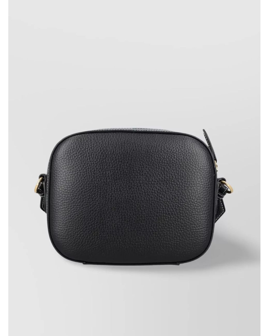 Stella McCartney Black Stella Logo Mini Faux Leather Cross-Body Bag