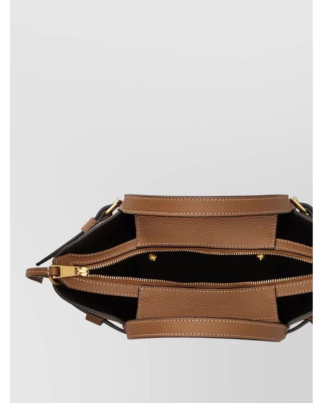 Tod's Brown T Timeless Mini Leather Shoulder Bag