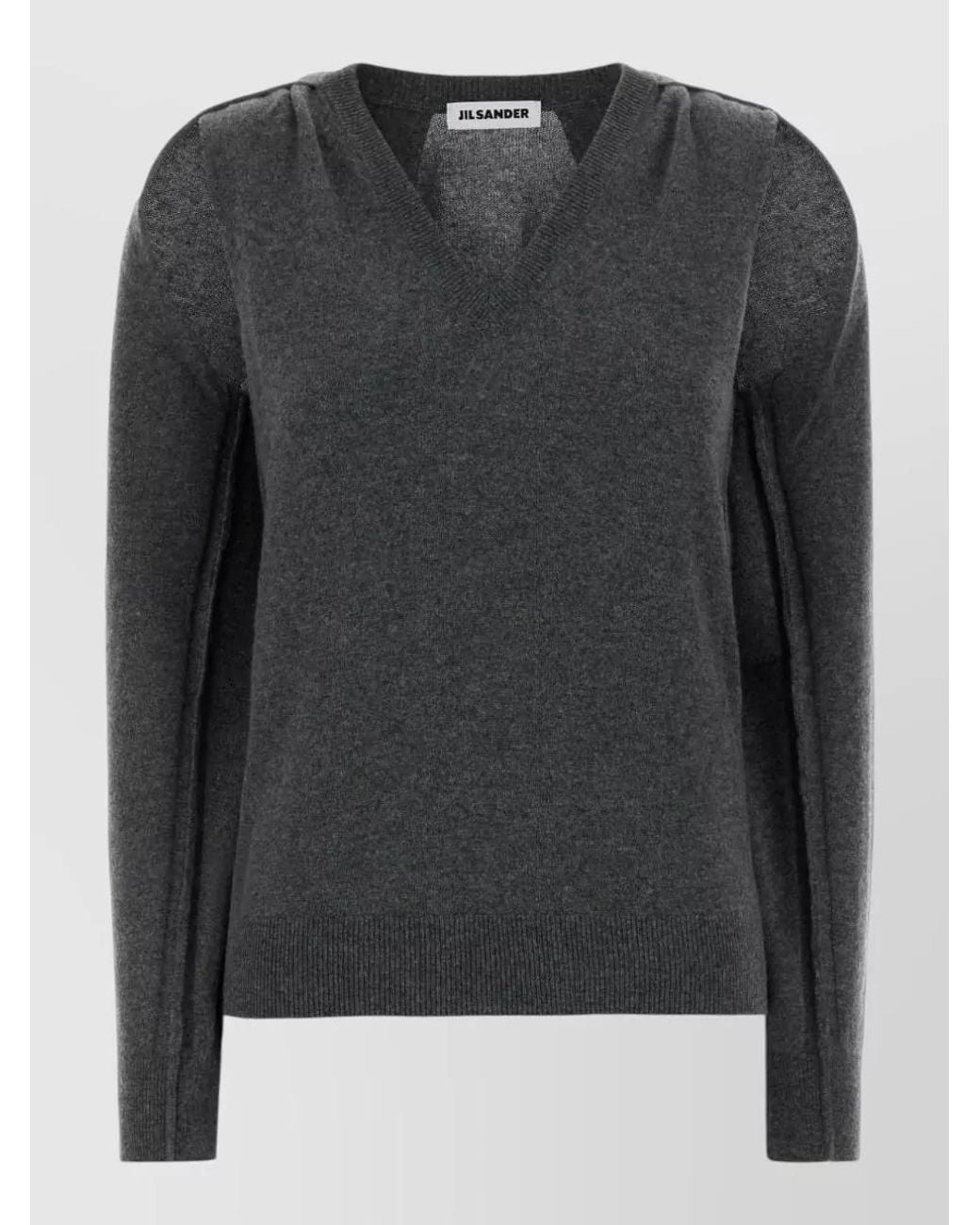 Jil Sander Black Cashmere Sweater