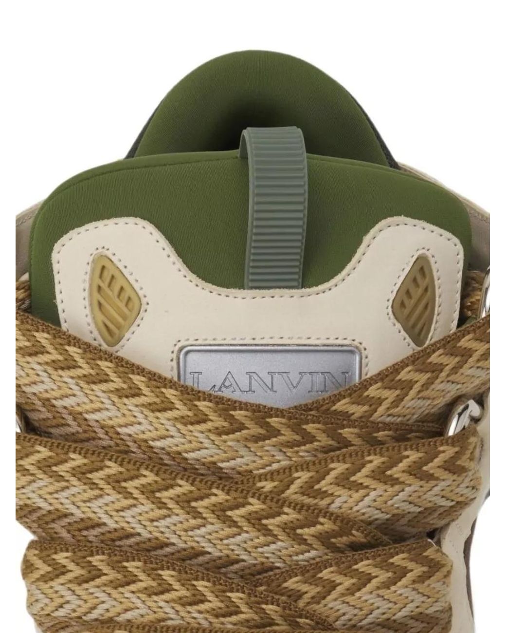 Lanvin Metallic Leather Low-Top Sneakers for men