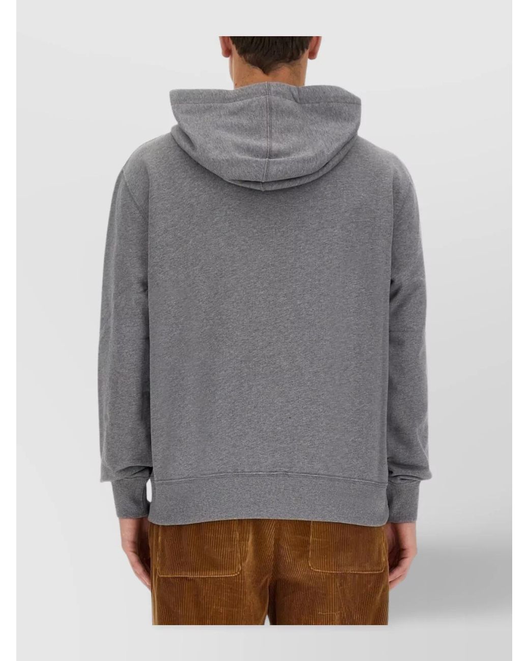 Etro Gray Cotton Regular-Fit Hoodie for men