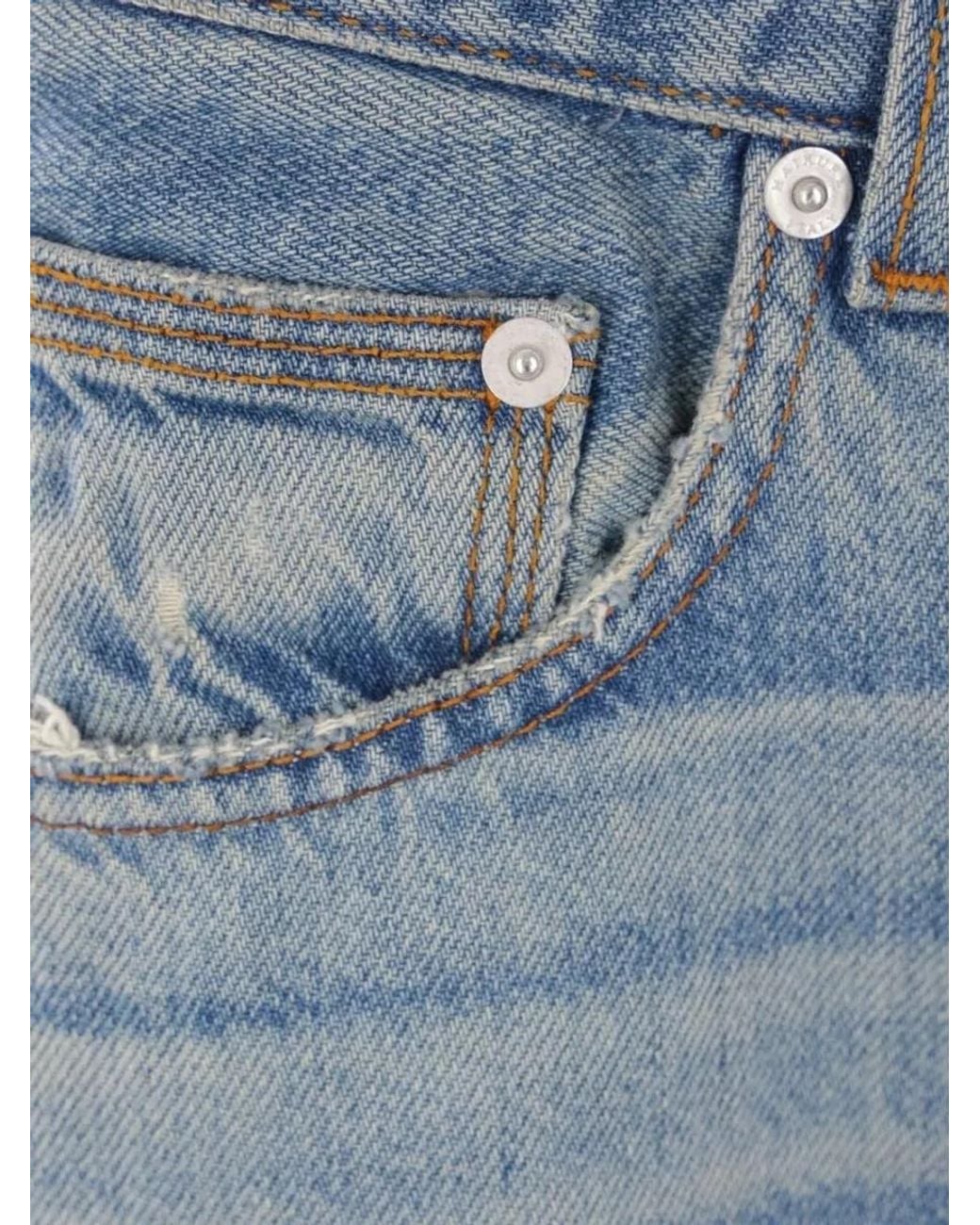 Haikure Blue Denim Straight-Leg Jeans