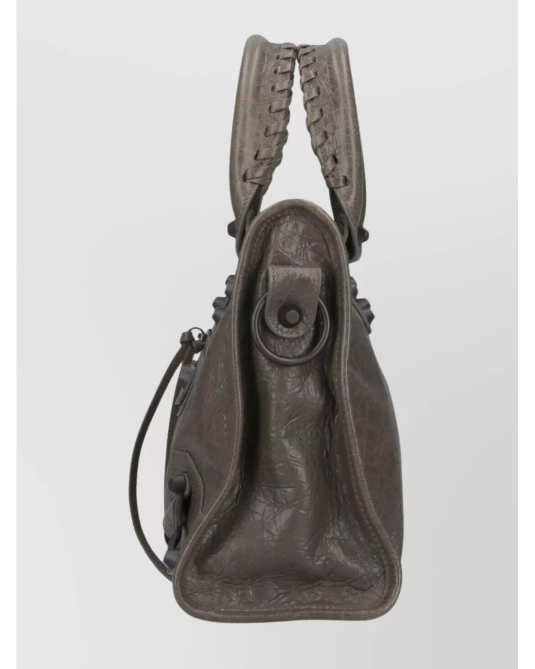 Balenciaga Gray Le City Small Leather Tote Bag