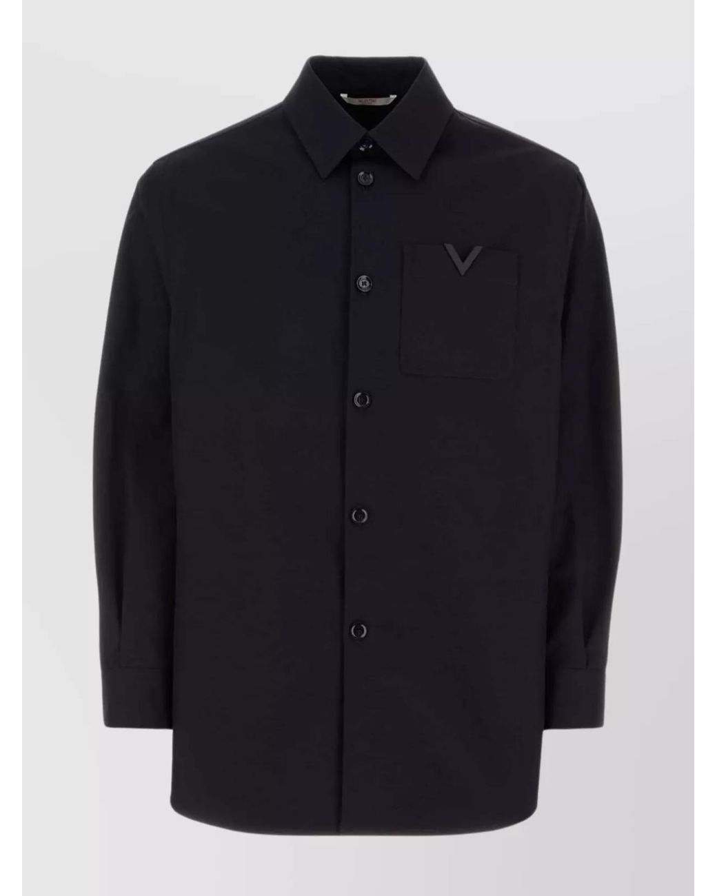 Valentino Garavani Blue Stretch Cotton Shirt for men