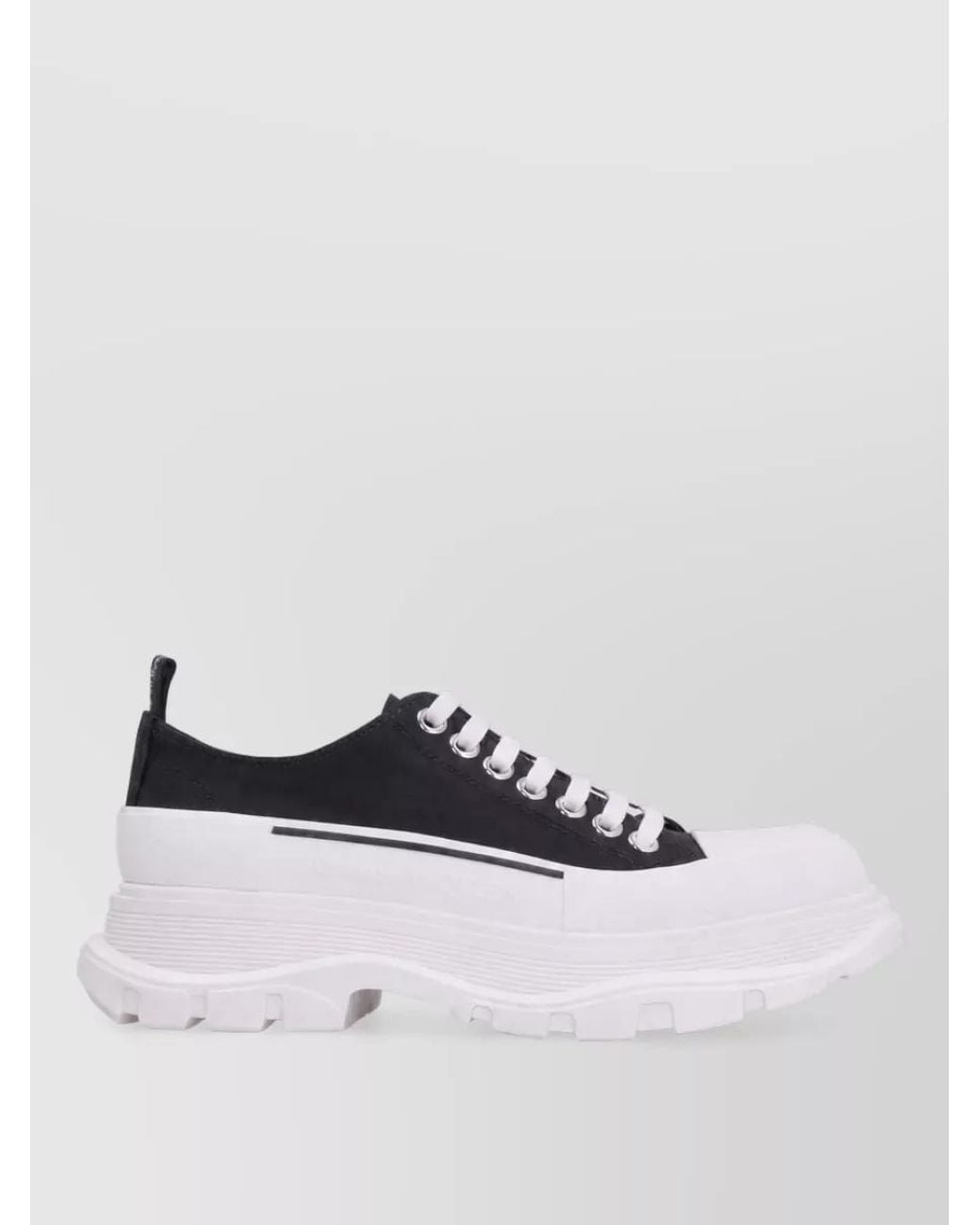 McQueen Metallic Canvas Low-Top Sneakers