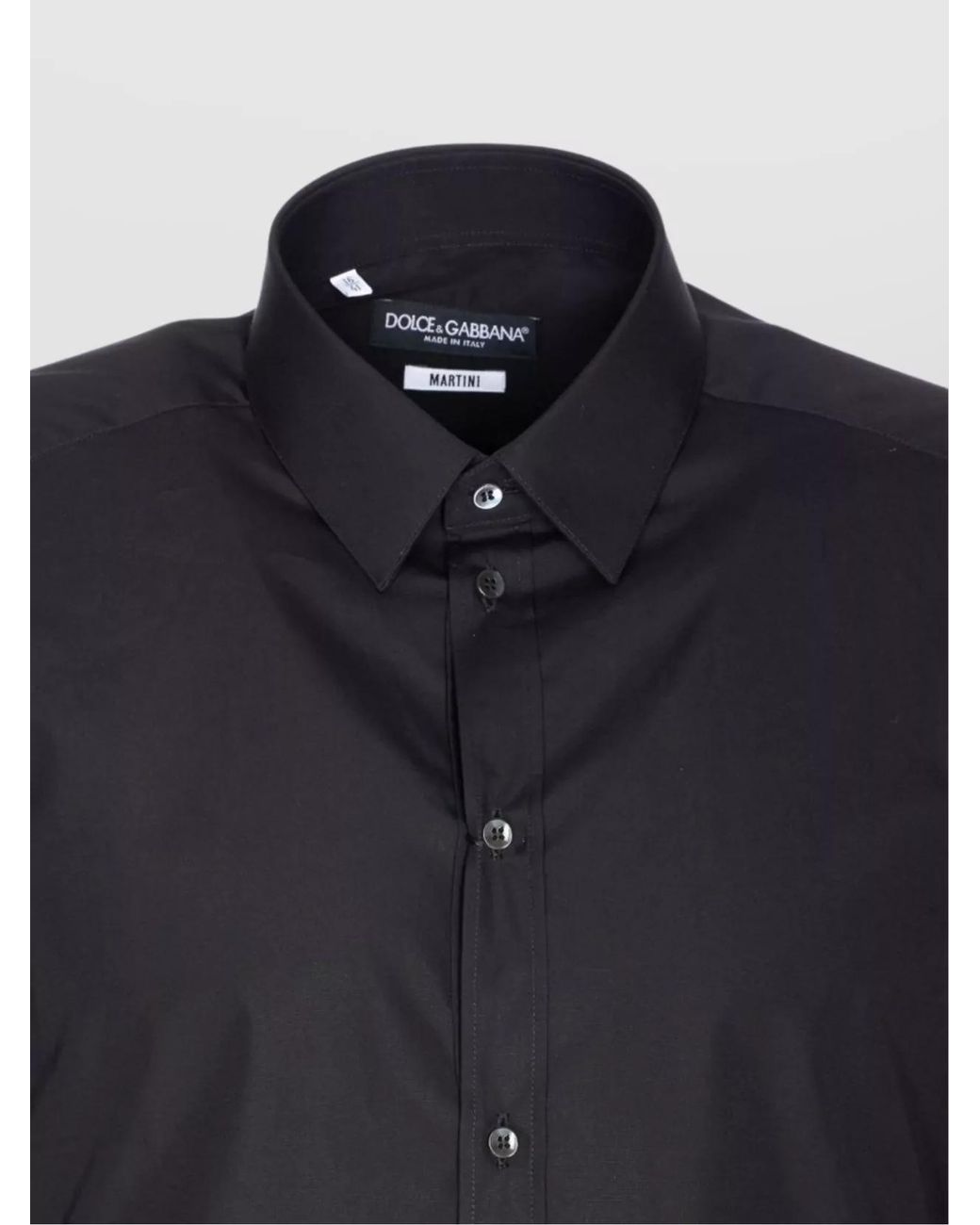 Dolce & Gabbana Blue Slim-Fit Cotton Shirt for men