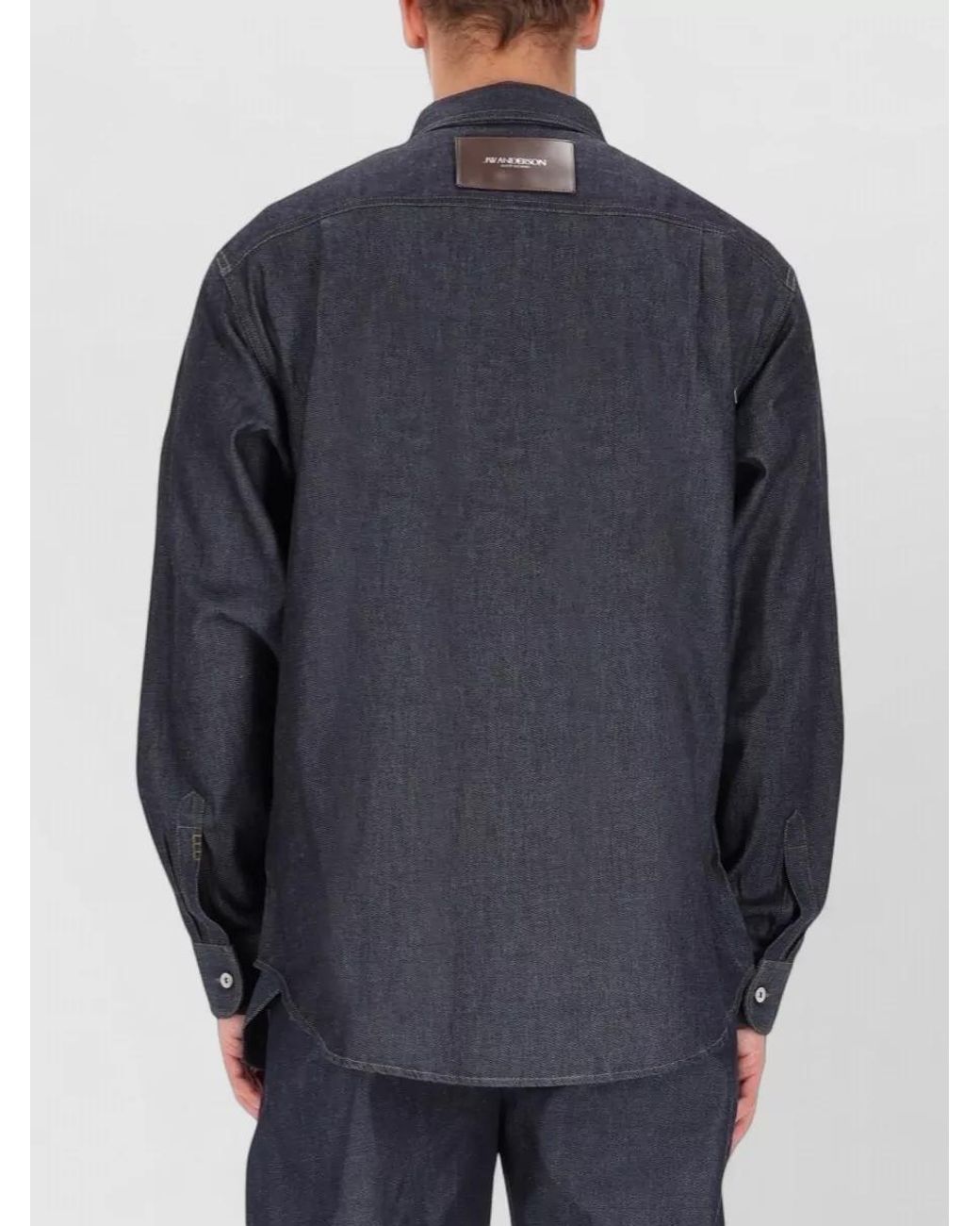 J.W. Anderson Black Denim Oversized Shirt for men