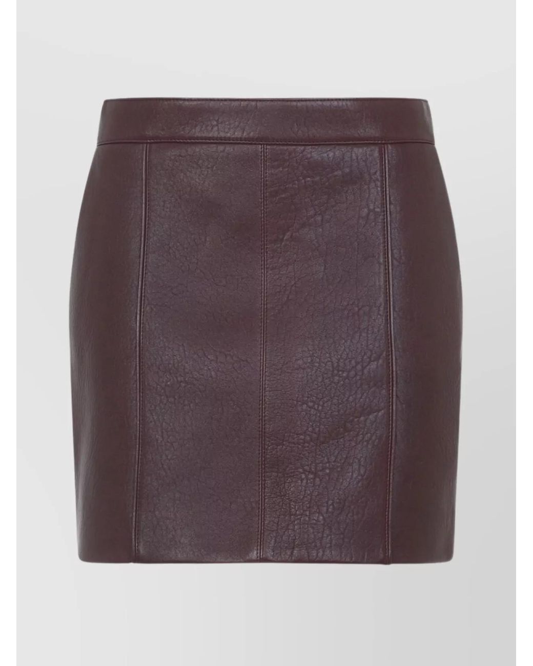 Chloé Purple Lamb Leather Mini Skirt