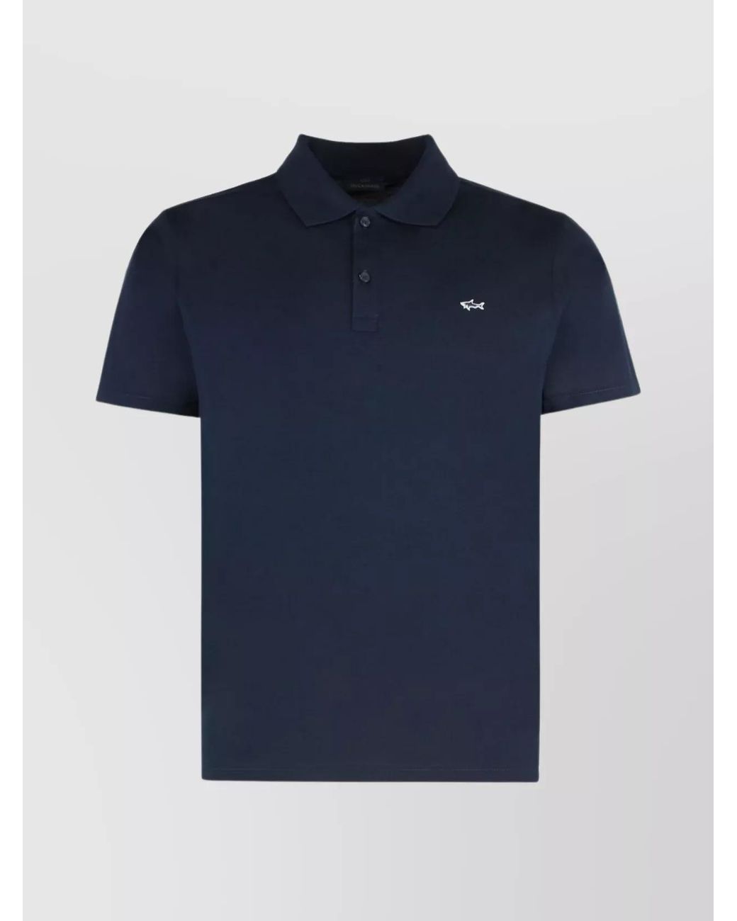 Paul & Shark Blue Cotton Short-Sleeve Polo Shirt for men