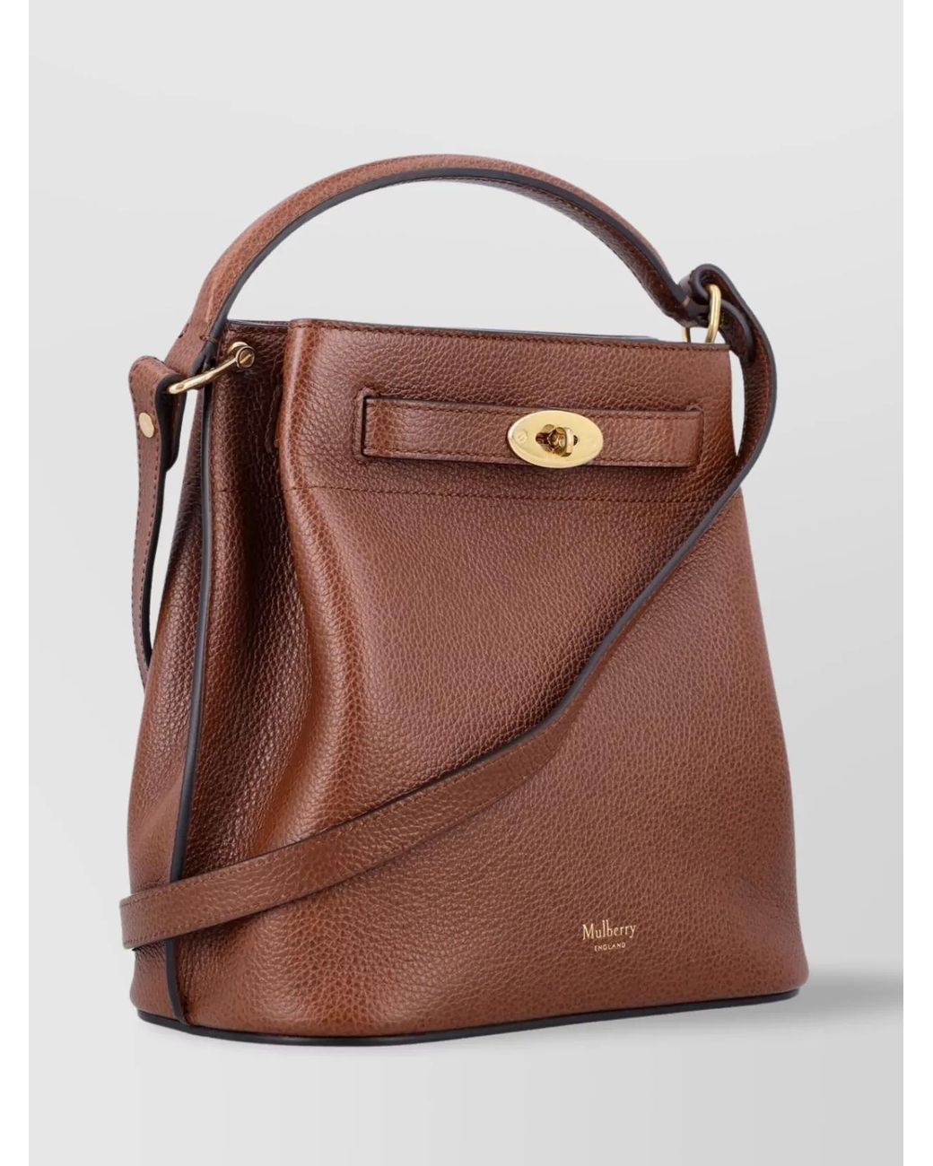 Mulberry Brown Leather Bucket Bag