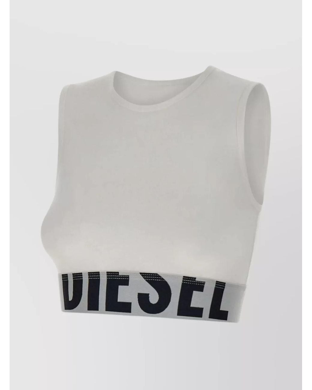 DIESEL Gray 'Ada' Crew Neck Top
