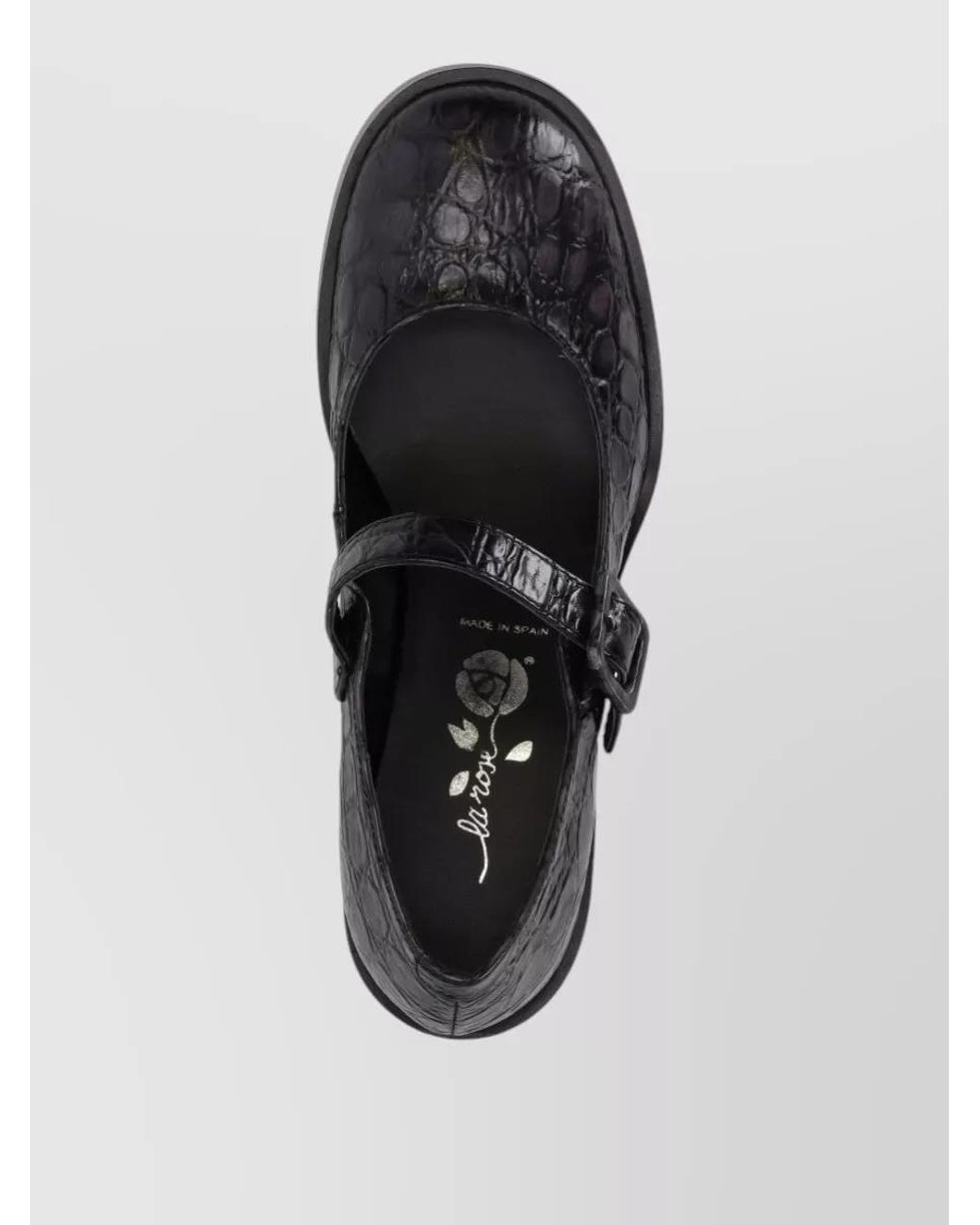 LA ROSE Black Cocco Pumps