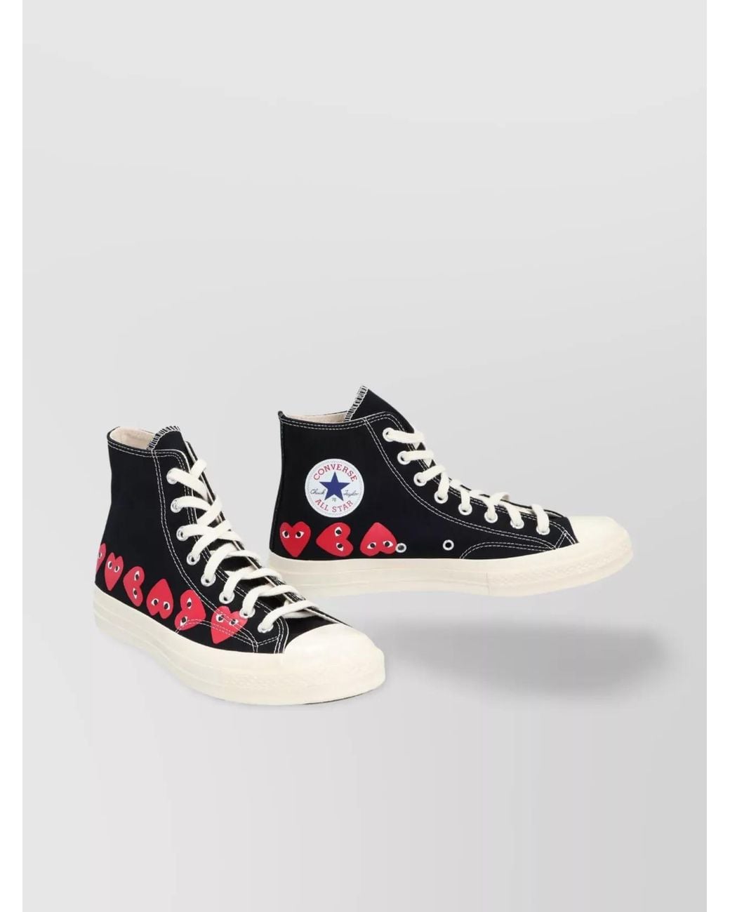 COMME DES GARÇONS PLAY Multicolor Canvas High-Top Sneakers for men