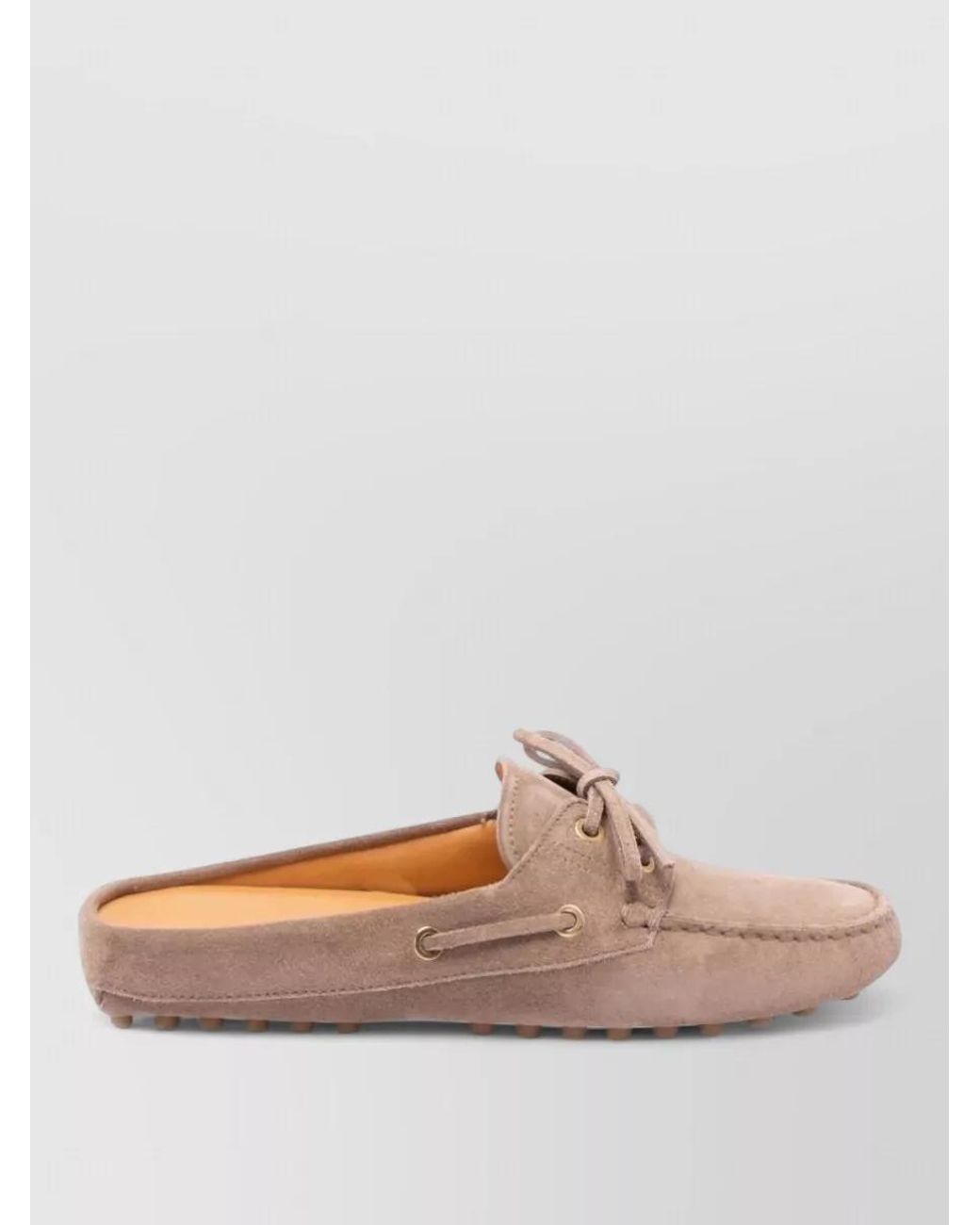 Tod's Multicolor Suede Leather Sabot Loafers
