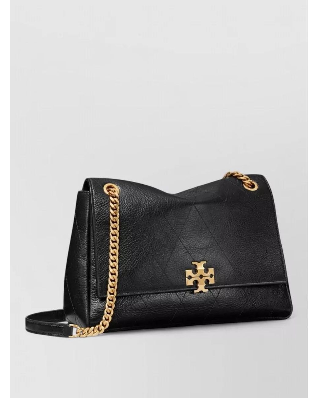Tory Burch Black Leather Quilted Cross-Body Bag
