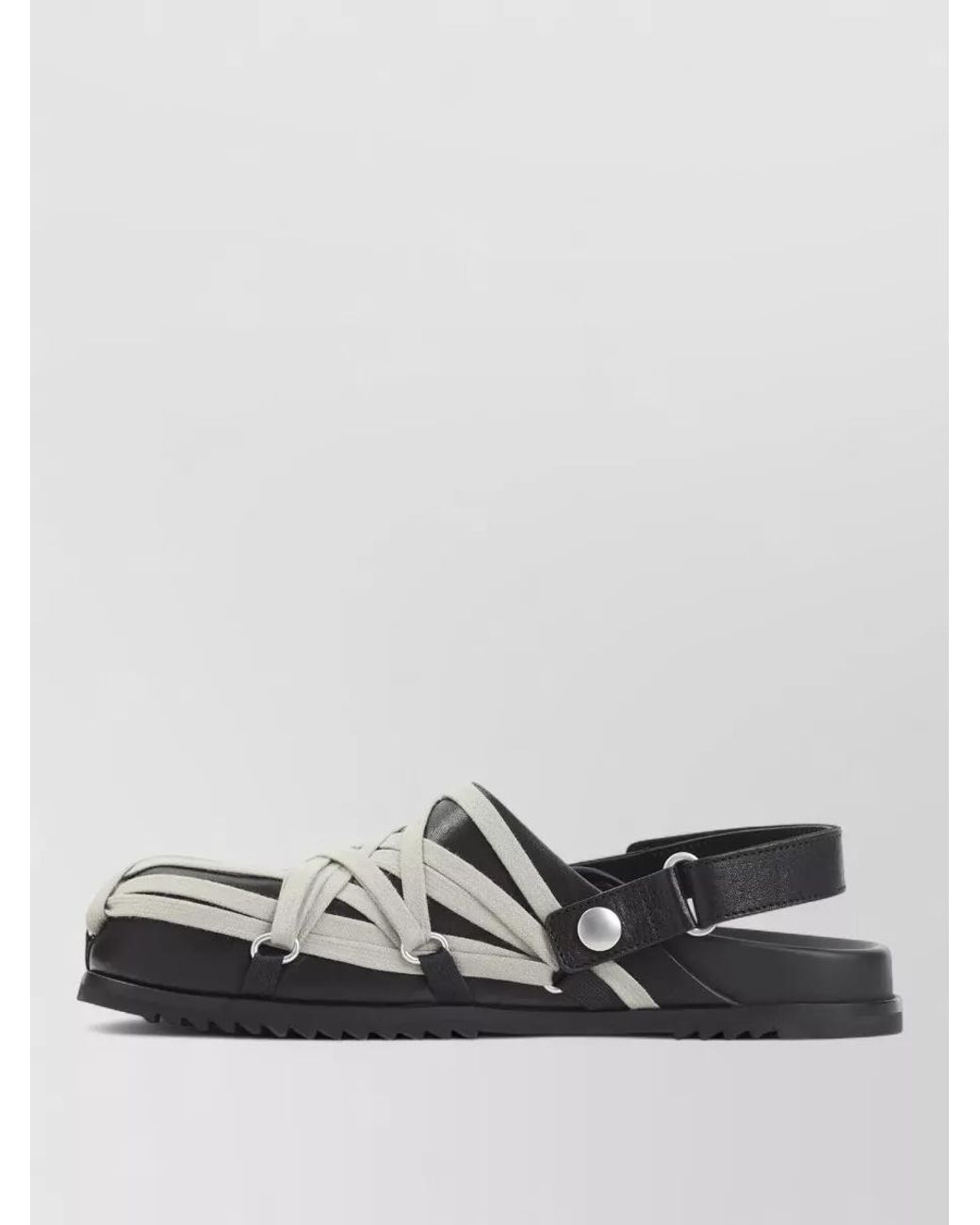 Rick Owens Multicolor Megalace Granola Mule Sandal Flat Lace for men