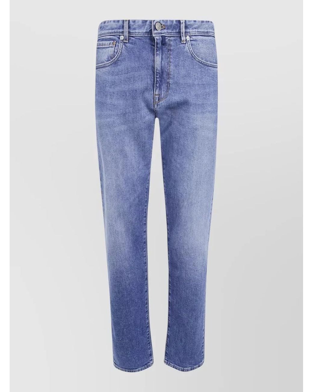 Incotex Blue Regular-Fit Straight-Leg Denim Jeans for men