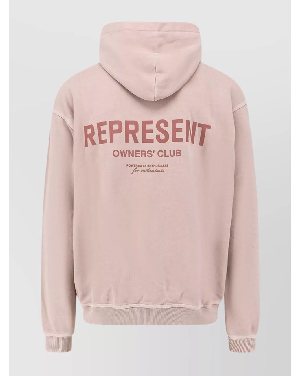Represent Pink Cotton Oversized Hoodie for men