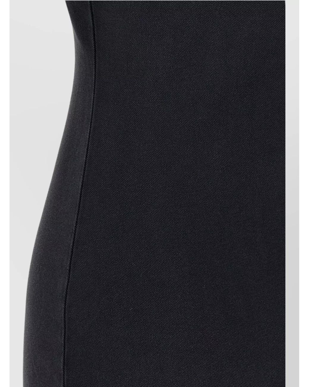 Balenciaga Black Cotton Mini Polo Dress