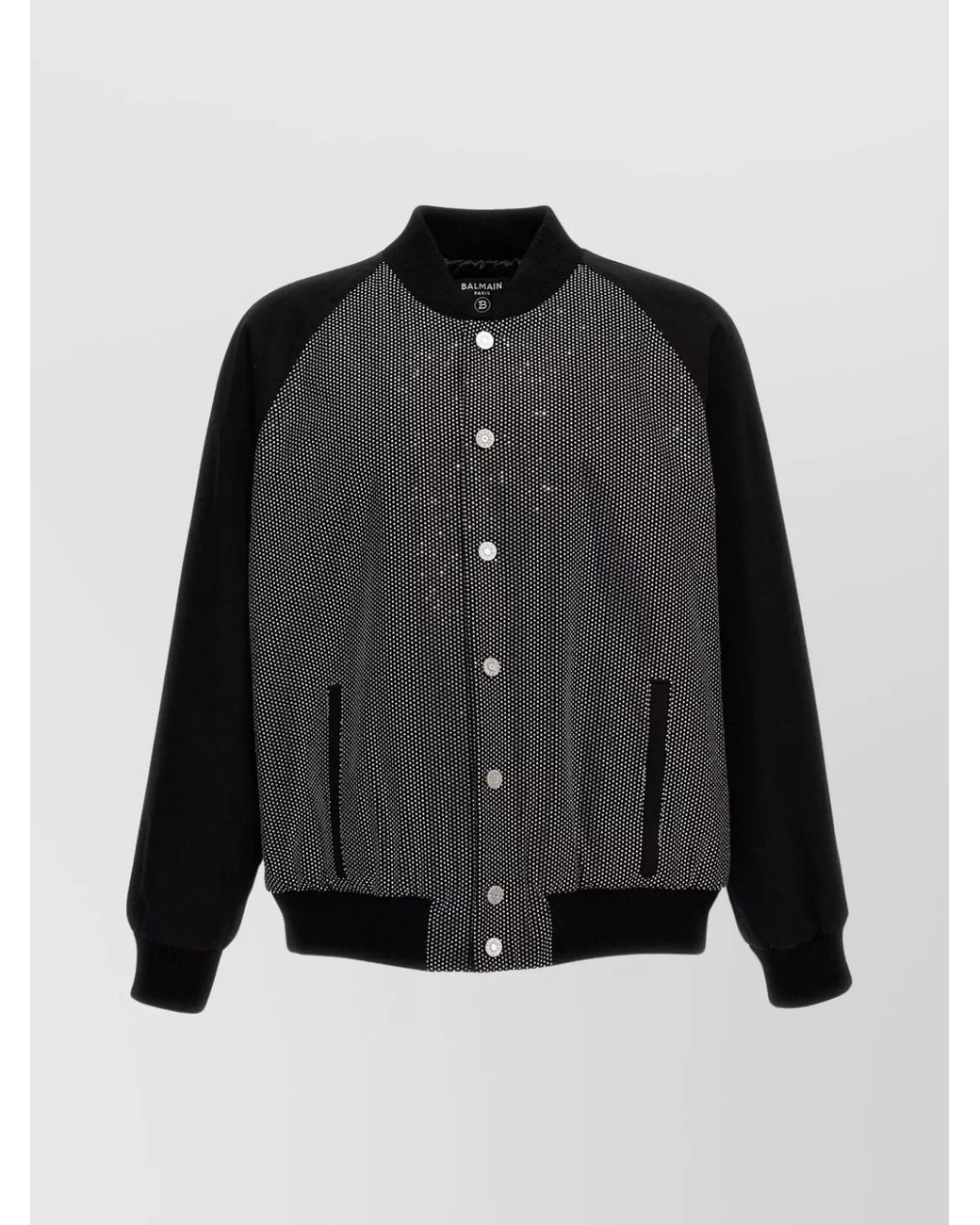 Balmain Black Regular-Fit Bomber Jacket for men