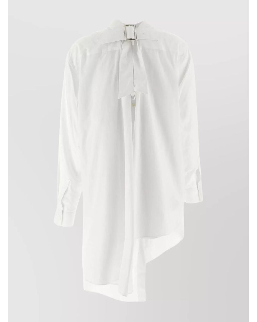 Comme des Garçons White Asymmetric Cotton Shirt