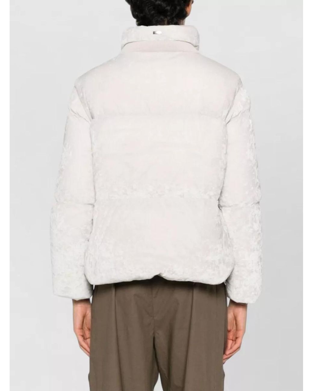 Herno Natural Quilted Funnel Neck Puffer Jacket