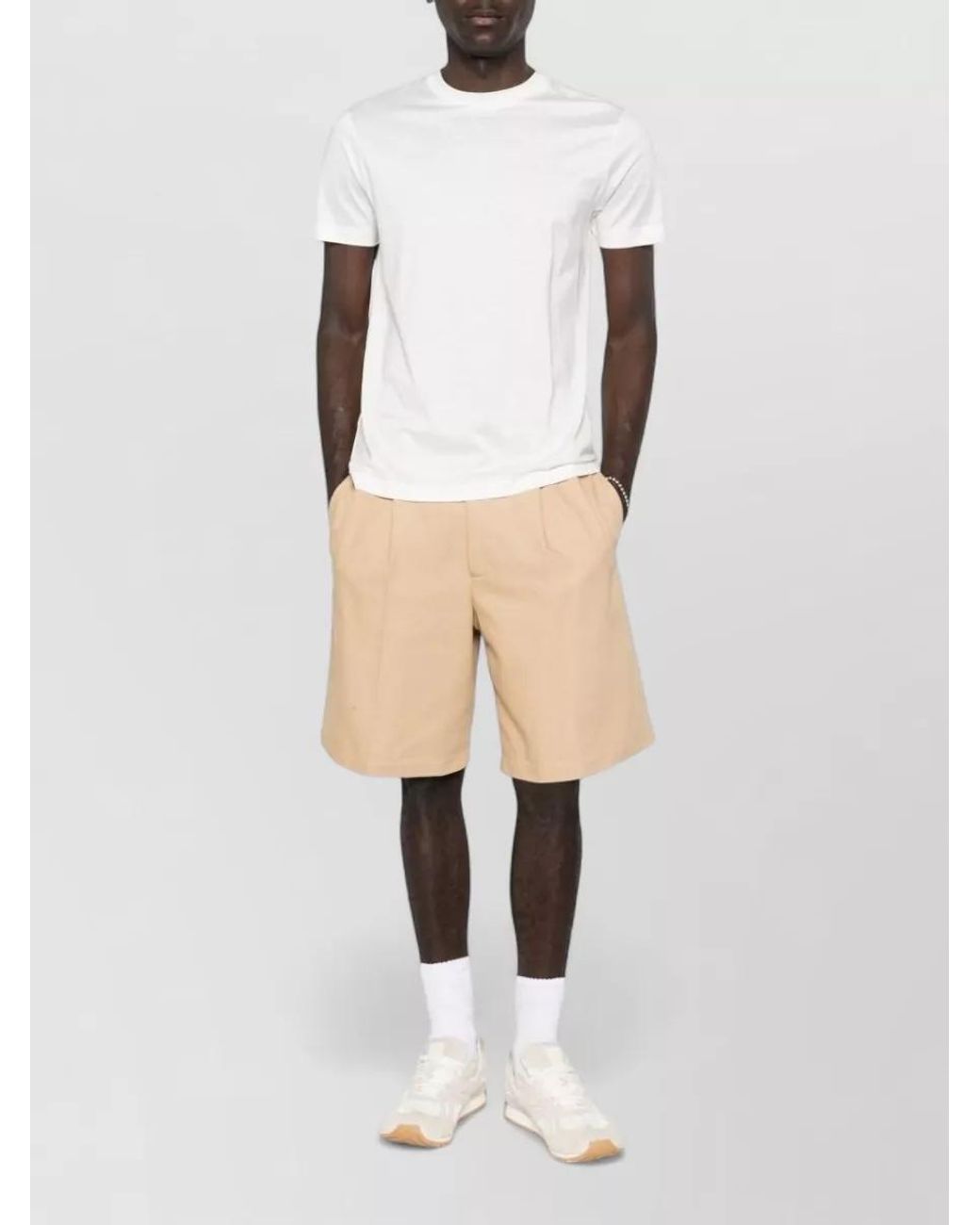 Emporio Armani White Crew Neck Short Sleeve T-Shirt for men