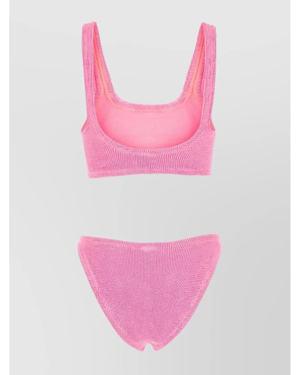 Hunza G Pink Textured Bikini