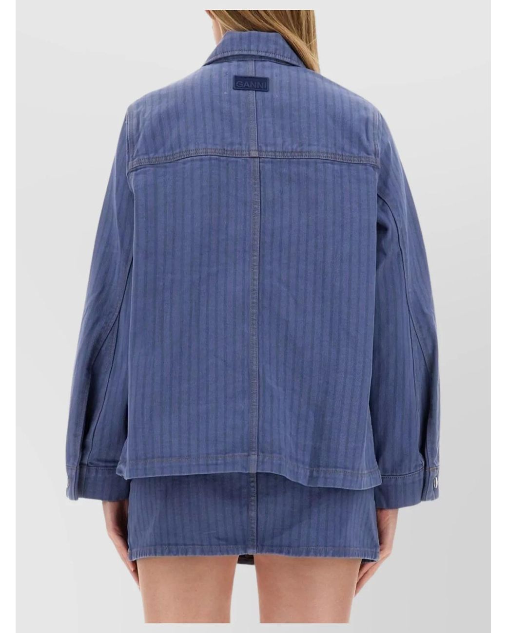 Ganni Blue Denim Jacket