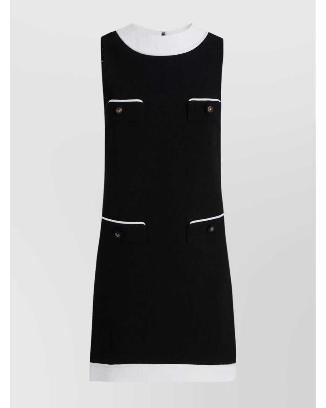 Moschino Black Bouclé Sleeveless Mini Dress