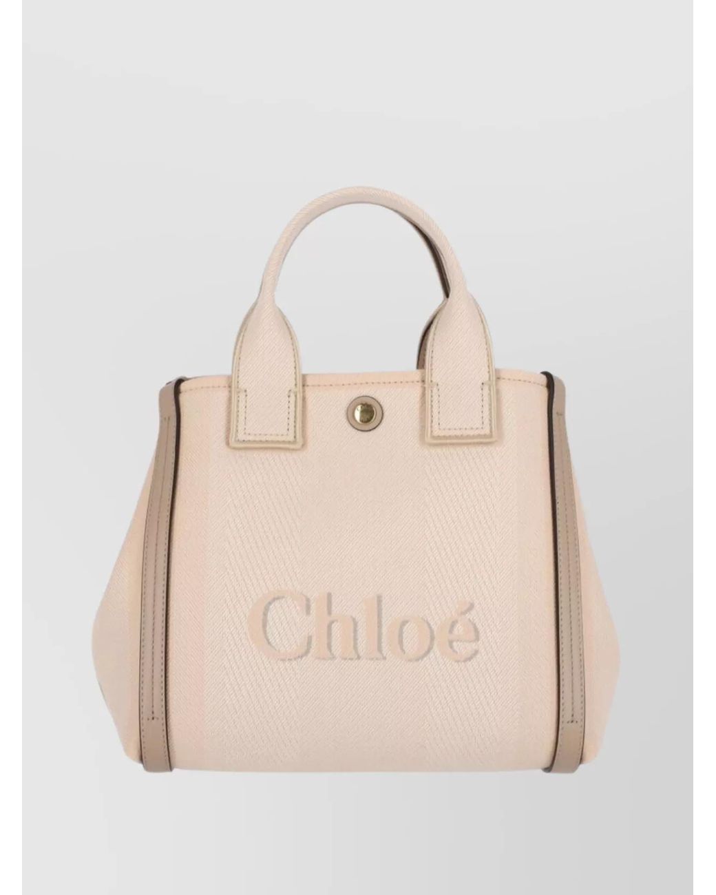 Chloé Natural Carry Small Canvas Tote Bag