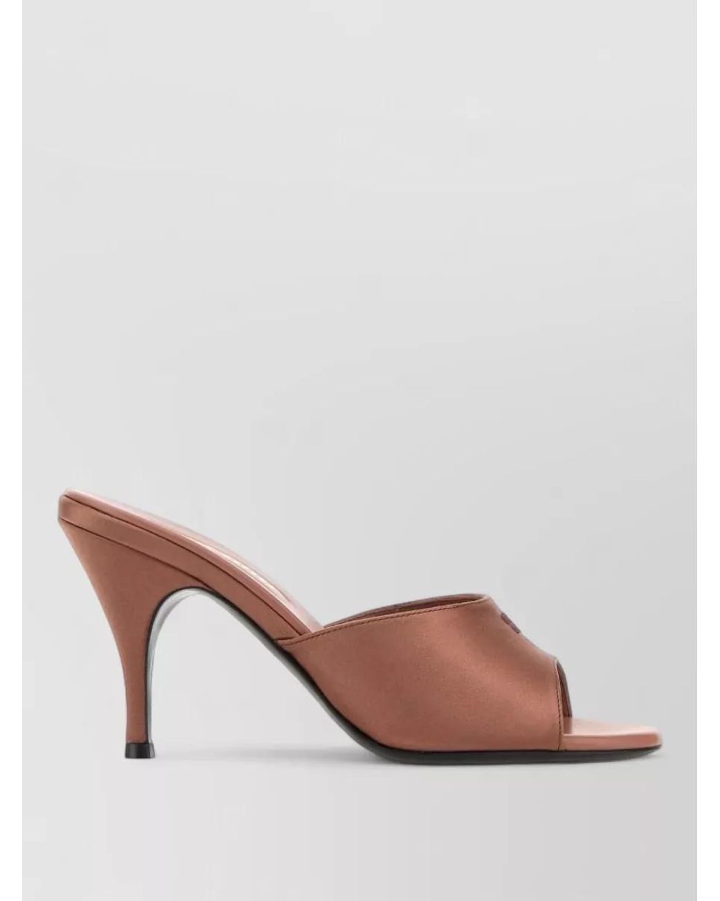 Miu Miu Pink Satin Mules