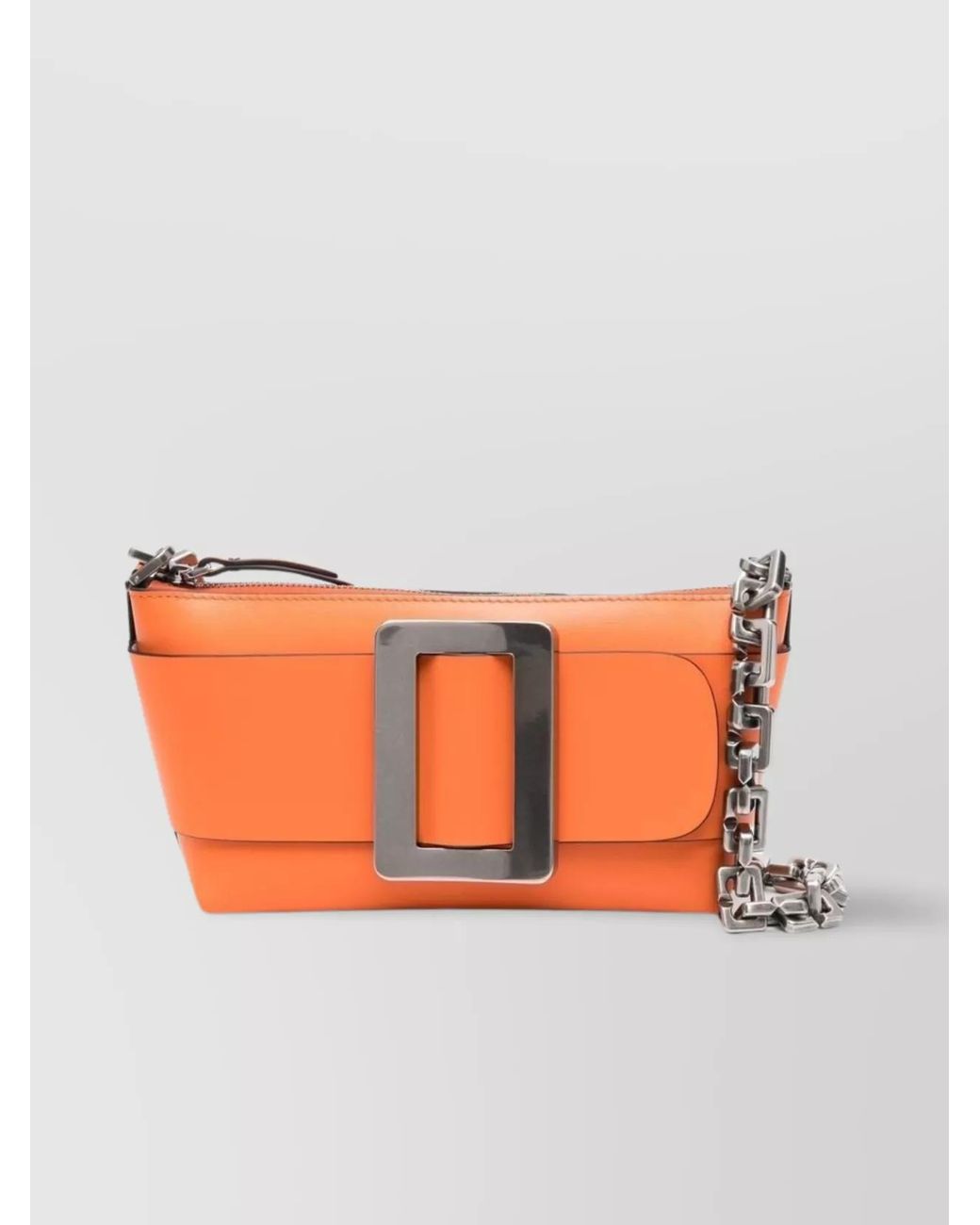 Boyy Orange Na Calf Leather Shoulder Bag