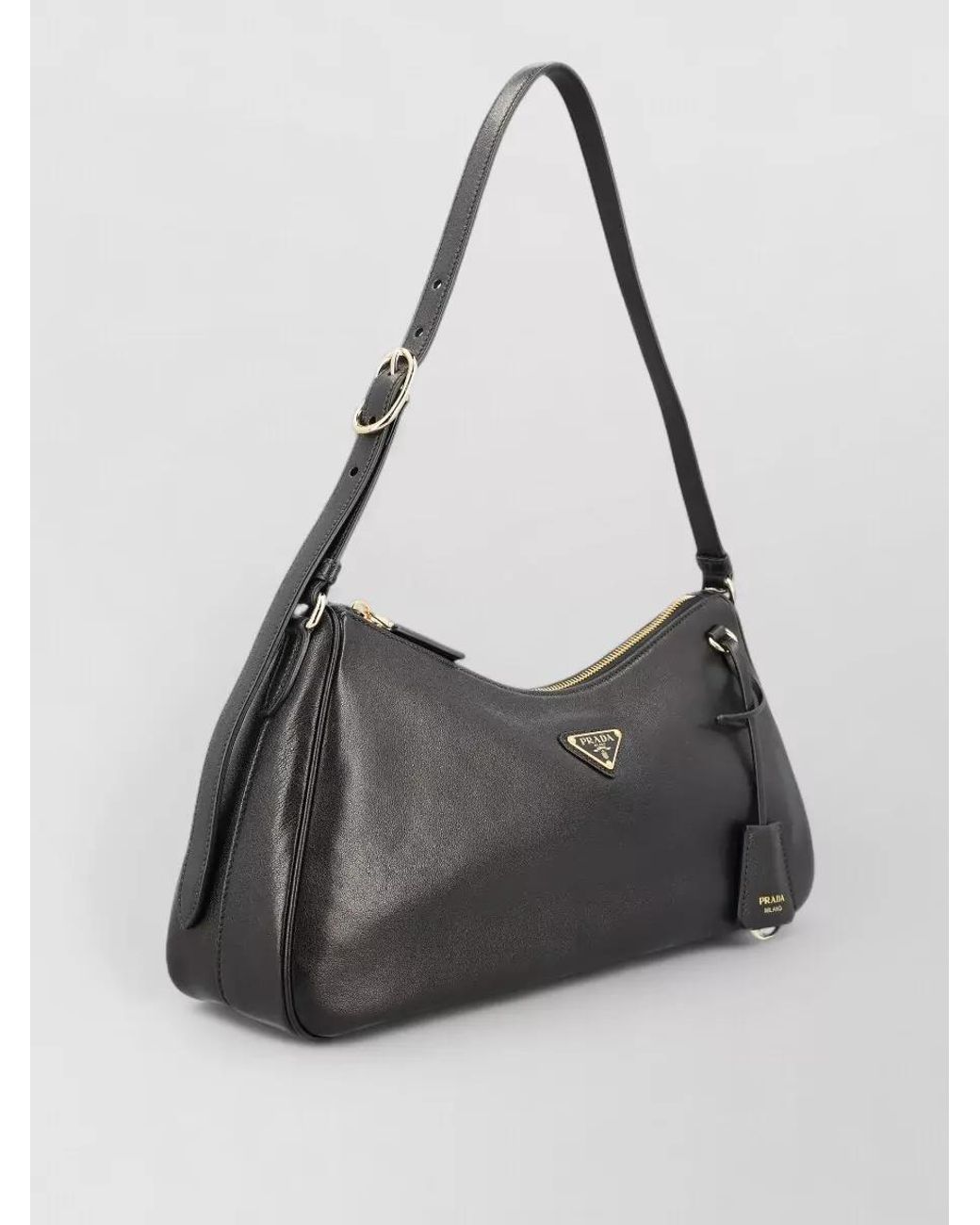 Prada Black Na Nappa Leather Shoulder Bag