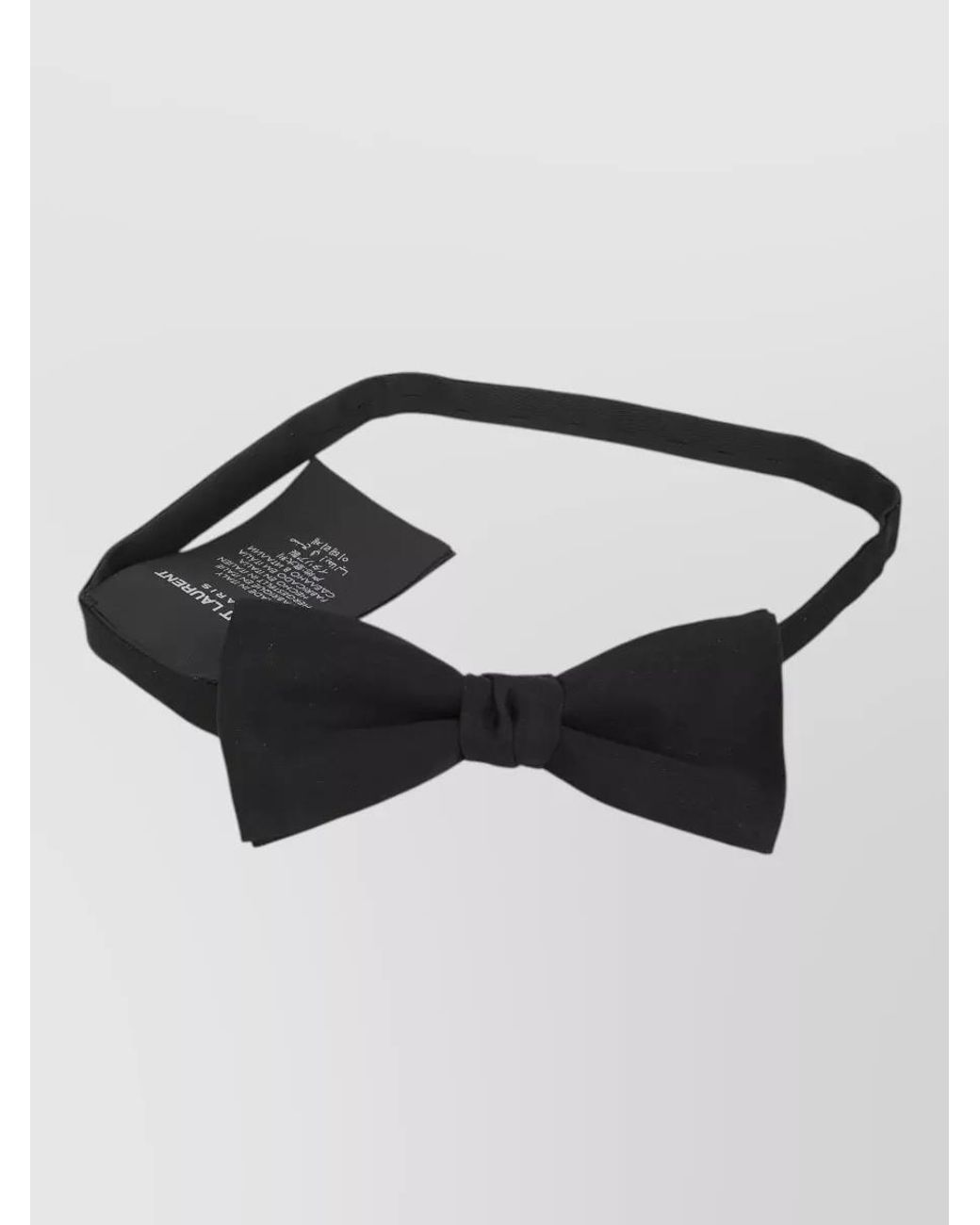 Saint Laurent Black Silk Bow Tie for men