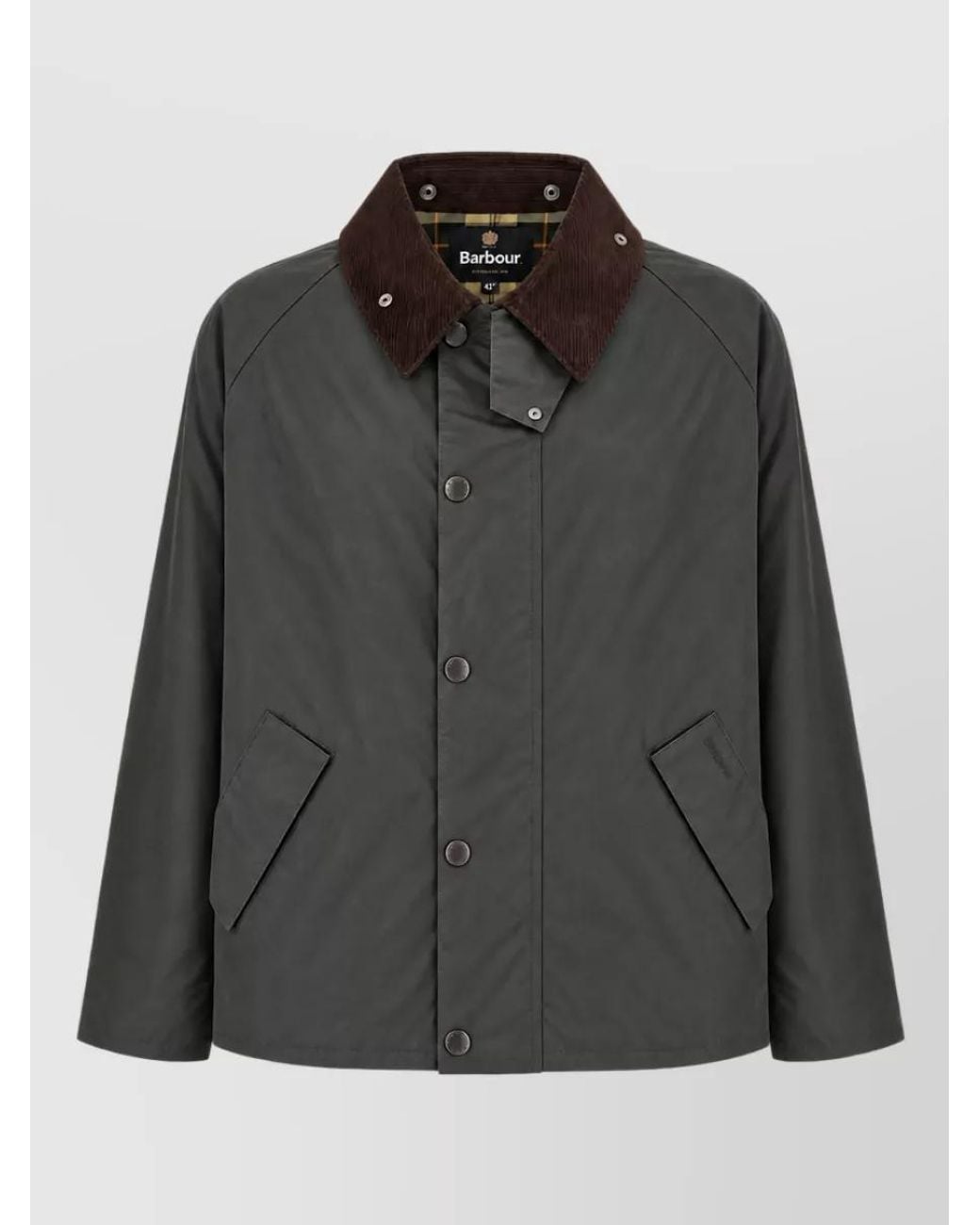 Barbour Black Lightweight Single Breasted Coat for men