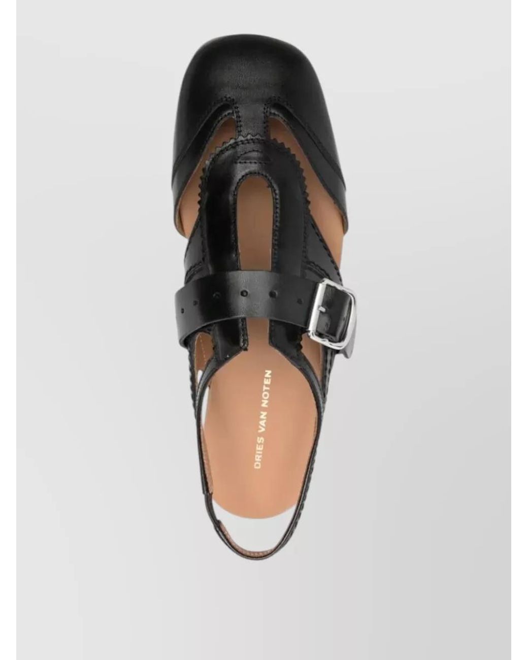 Dries Van Noten Gray Leather Sandals for men