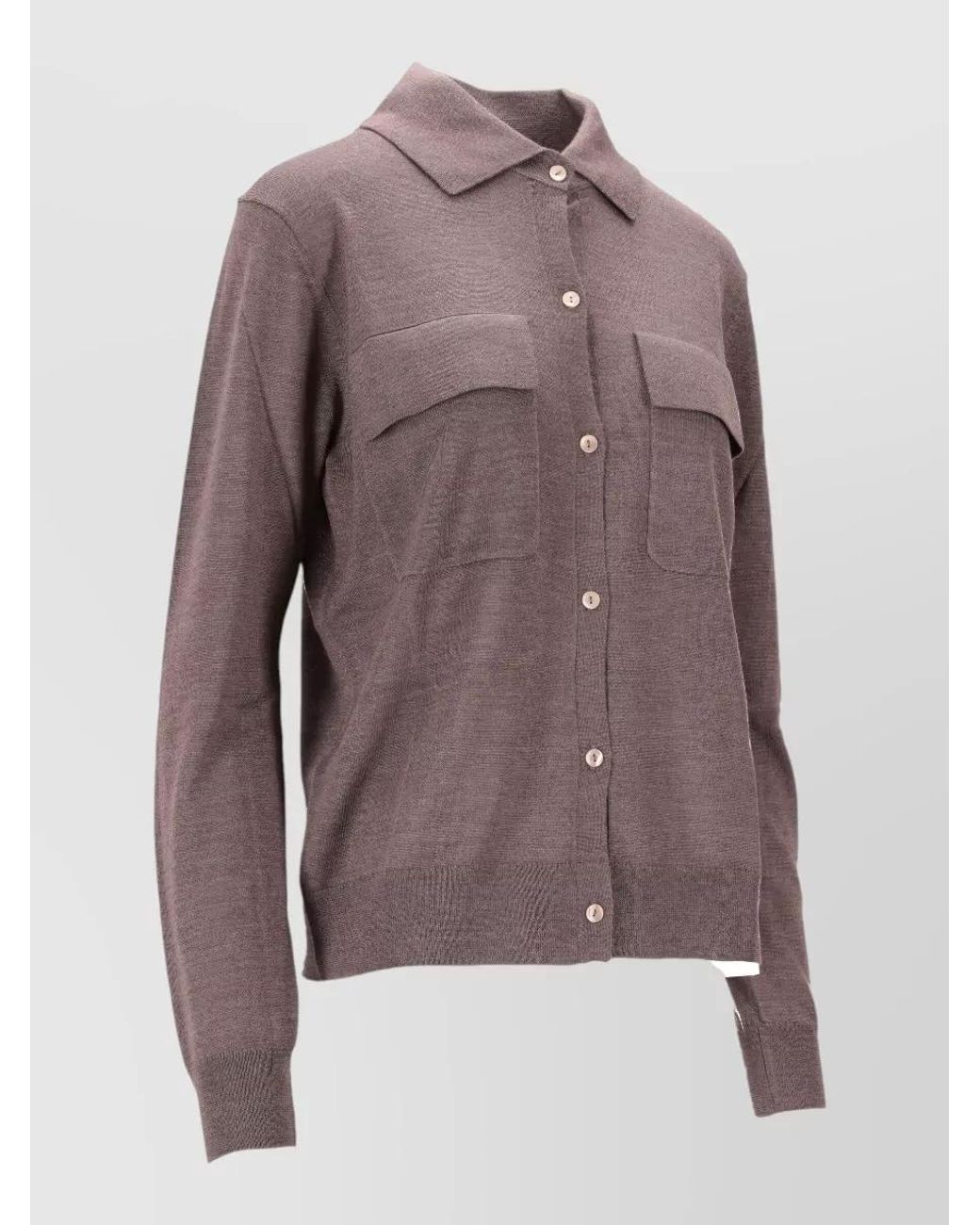 P.A.R.O.S.H. Purple Cashmere Wool Silk Cardigan