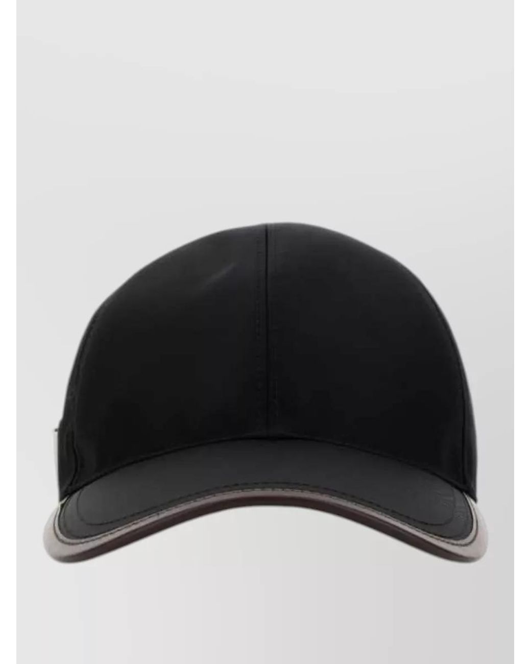 Prada Black Recycled Polyamide Baseball Cap for men