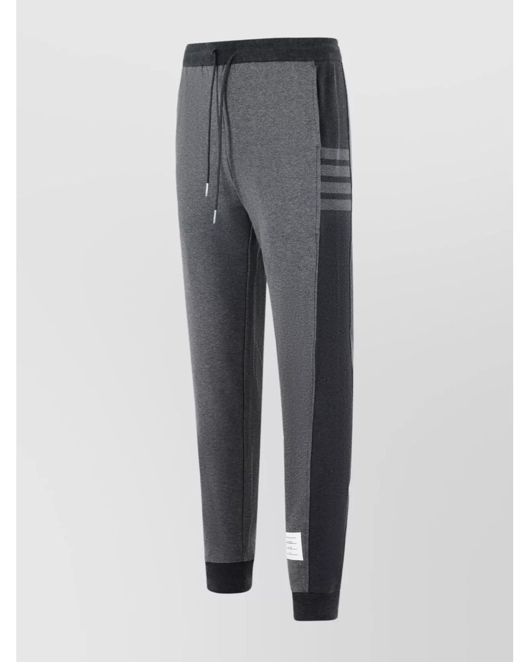 Thom Browne Gray Cotton 4-Bar Track Pants for men