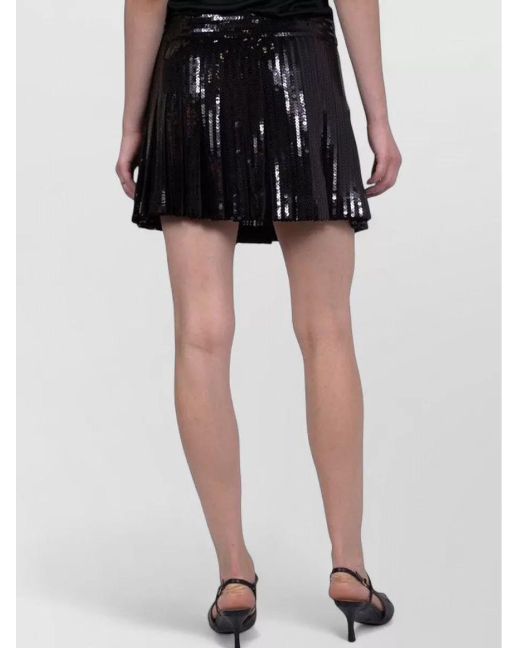 P.A.R.O.S.H. Black Pleated Skirt